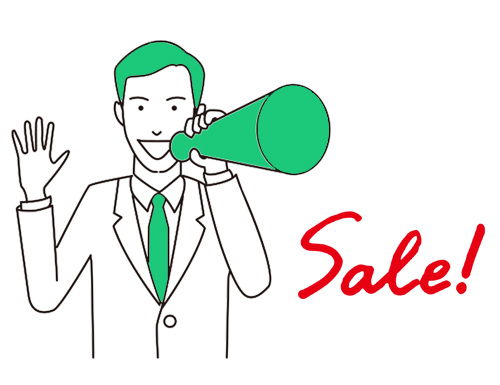 店舗のセール情報やイベント情報の投稿に