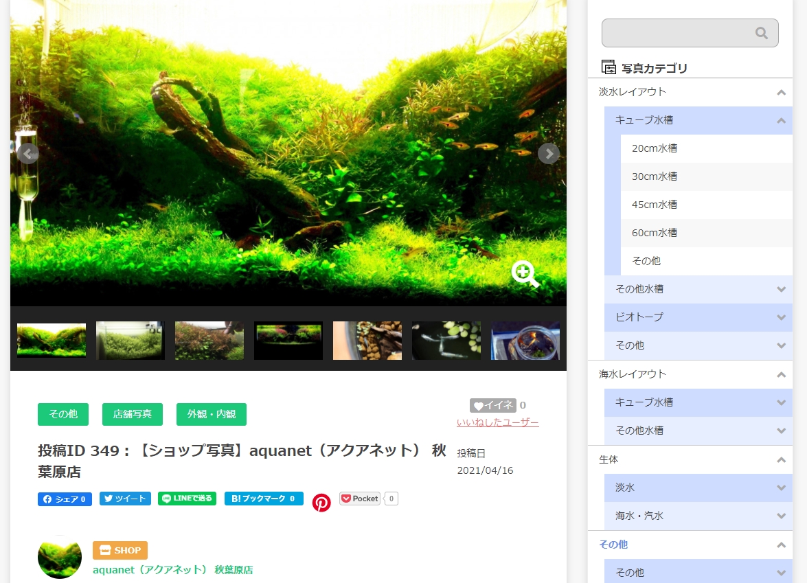 写真投稿機能での情報発信